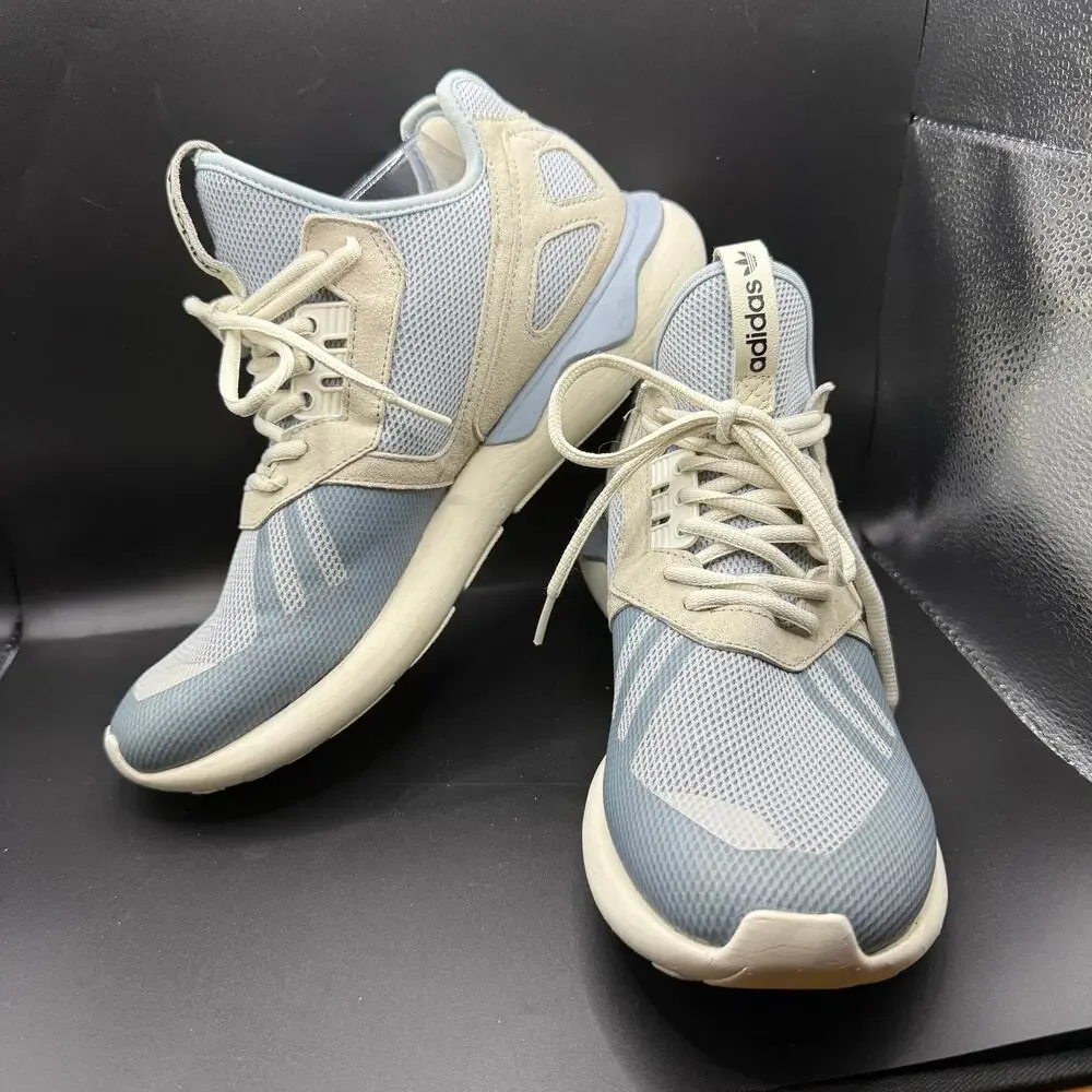 Adidas Tubular Runner B23884 Men’s 9 Dust Blue Gray White Originals Sneakers
